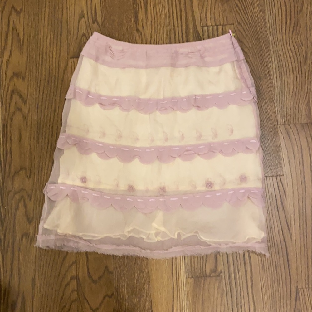 Max Studio handmade and lined silk skirt